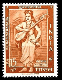 Postal Stamp on Purandara Dasa